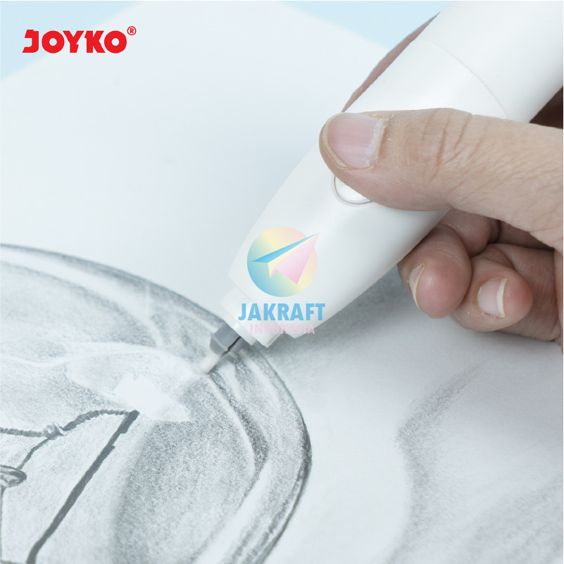 

(1 Set) Penghapus Pensil Elektrik Otomatis + Kipas Angin 2in1 ER-119E Electric Eraser + Fan