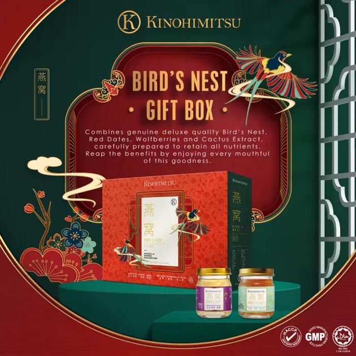 (Exp10/2025) Kinohimitsu Floral BirdS Nest 6 Botol Bird Nest Tea