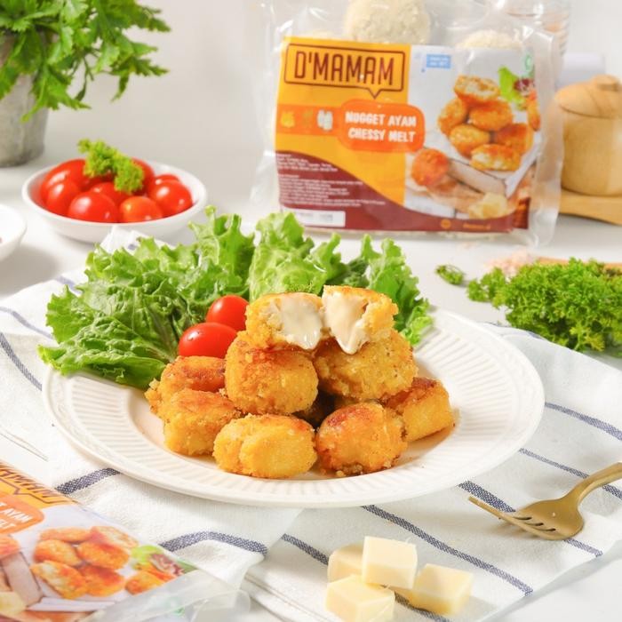 

BeliSkrg,KirimHariini- D'MAMAM Nugget Ayam Cheesy Melt NO MSG, HALAL, BPOM 250gr
