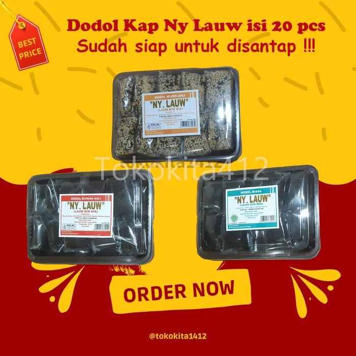 

PastikanDikirimLgsg- Dodol Ny Lauw Kemasan Kecil isi 20 pcs Halal Asli Tangerang sejak 1962