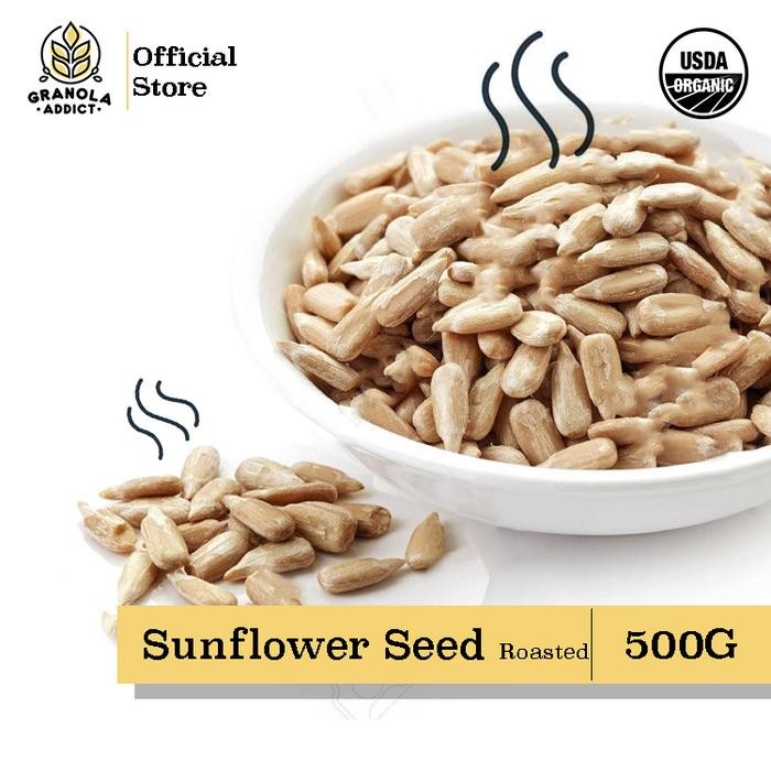 

PastikanDikirimLgsg- Roasted Sunflower Seed / Kuaci Kupas Panggang 500G
