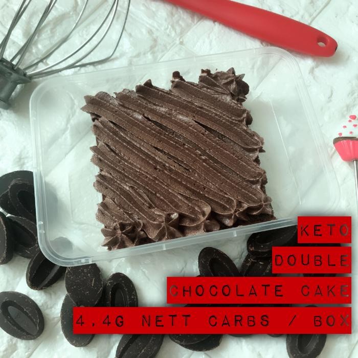

PastikanDikirimLgsg- Double Chocolate Cake Keto Kethobetic Ketobetic mini