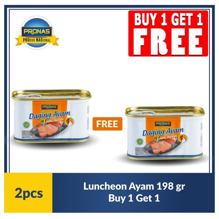 

PastikanDikirimLgsg- [BUY 1 GET 1] Lunhceon Ayam 198 gr