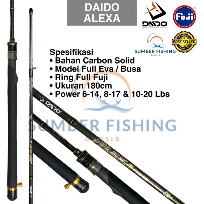 Daido Alexa Joran Pancing Spinning 180Cm 7-15Lb & 8-17Lb