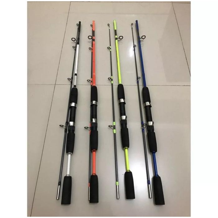 Joran Pancing Panjang 150Cm Model Antena Carbon 2.1M Max Drag 15Kg Gosir Set Joran Tegeg Terbaru