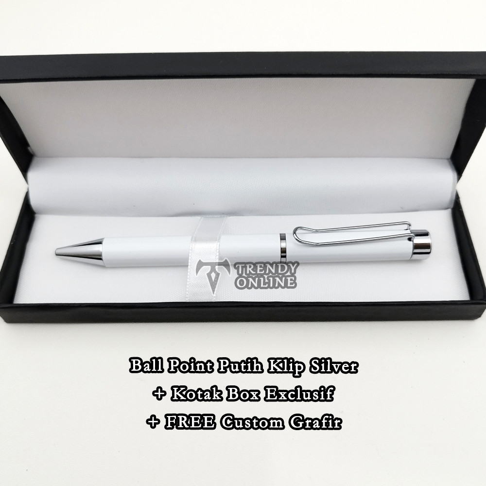 

Pulpen Exclusif Ballpoint TR23S dengan Box Exclusif FREE Cetak Nama Ball Point Promosi Custom Grafir