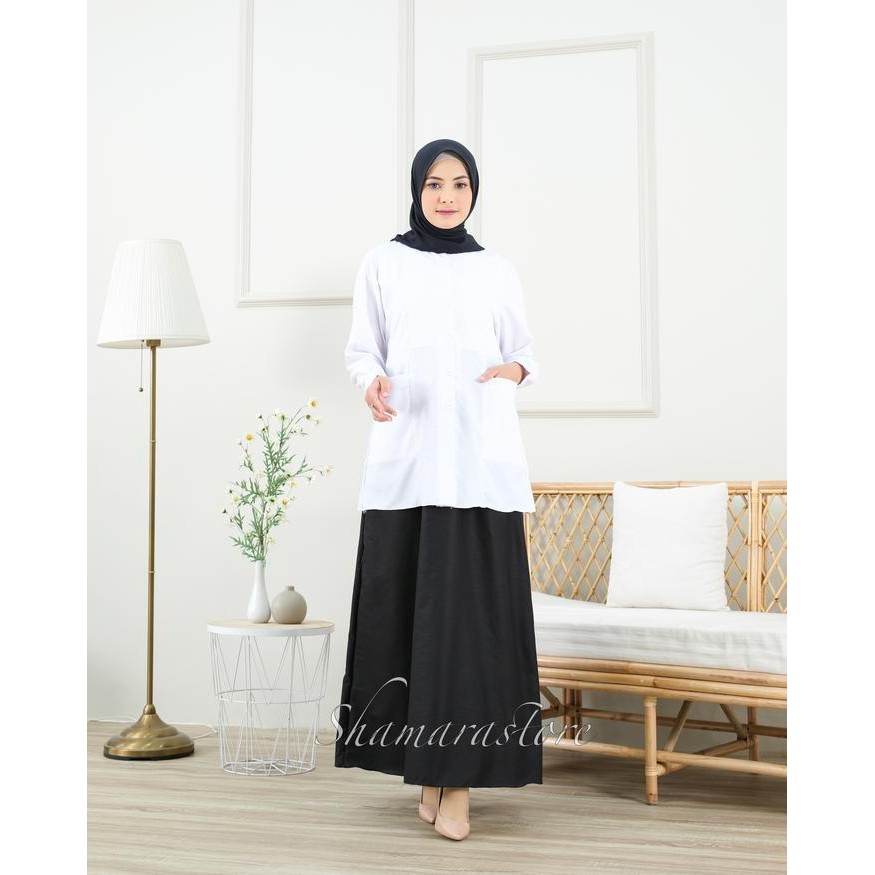 Zahra- Gamis Seragam Kerja Pns Pdh Toyobo Riyana Series Lembut Muslim Nyaman Wanita Katun