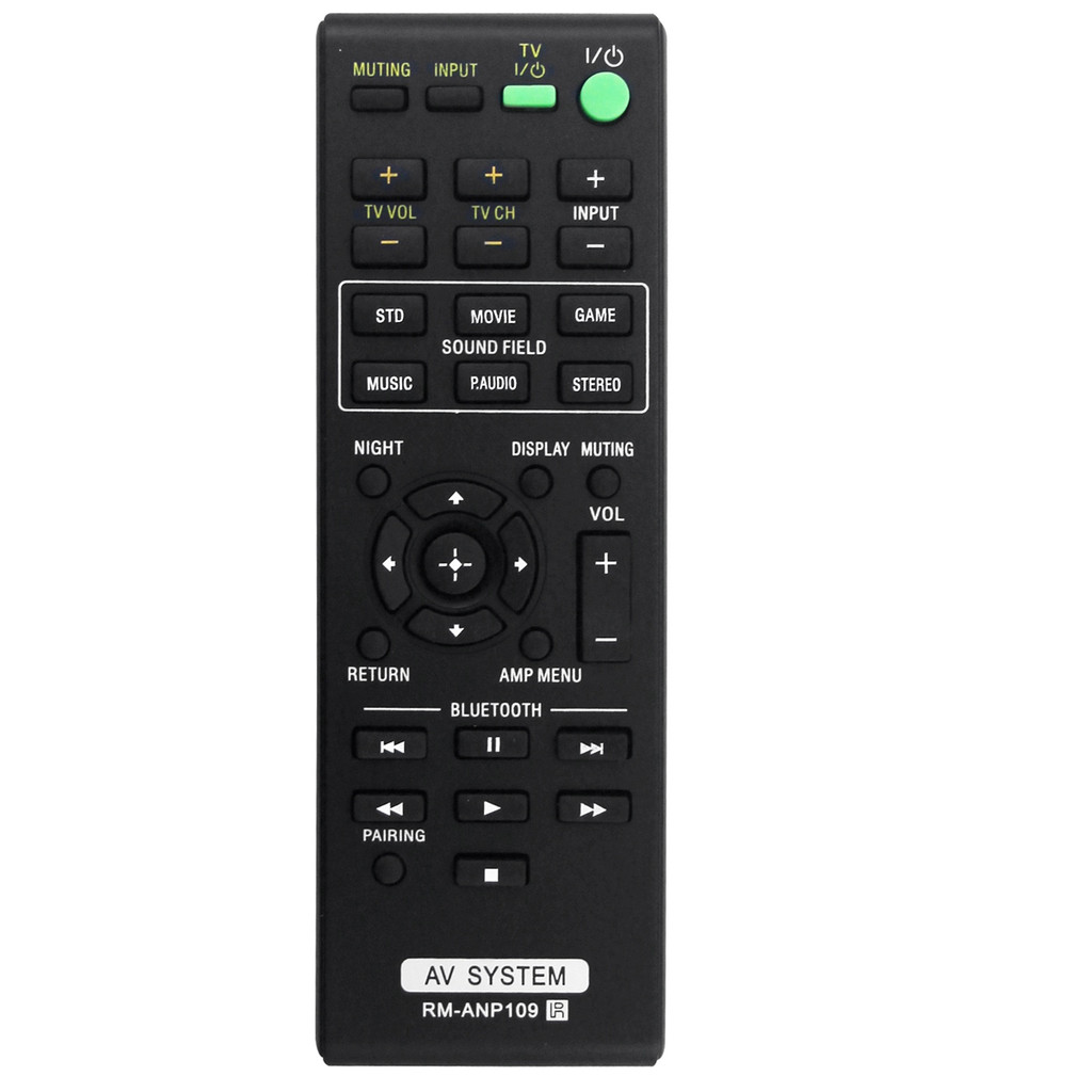 ABIU-RM-ANP109 Replace Remote for Sony Home Theater Sound AV System HT-CT260 HT-CT260C HT-CT260H HT-