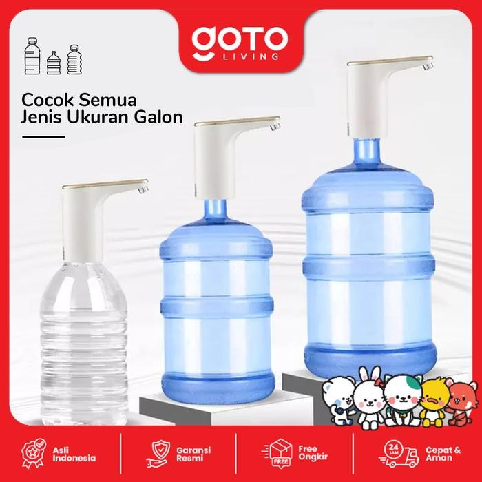 goto [cod] aquatic pompa galon elektrik dispenser air minum pump charge usb