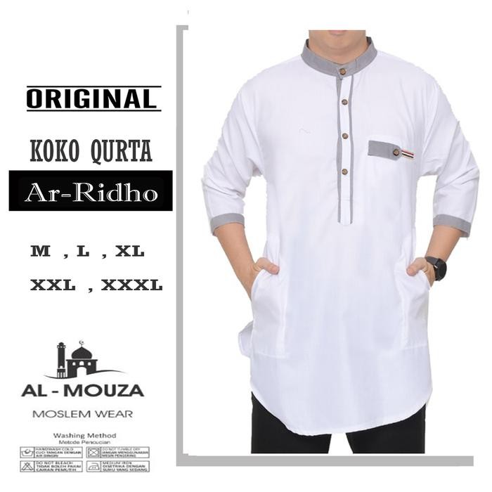 Hayat- Baju Koko Qurta Kurta Ar-Ridho Katun Premium Ukuran Jumbo