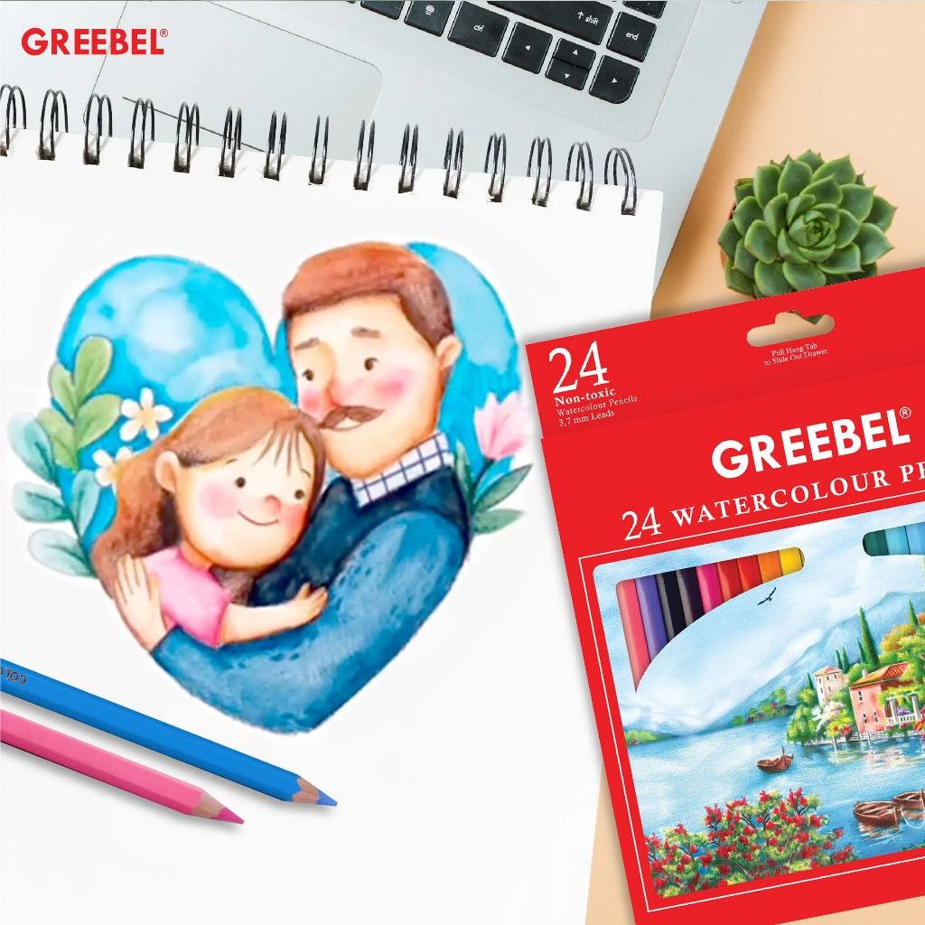 

Pensil Warna / Warna Cerah / Bahan EBEL / EBEL 6724 Water Colour Pencil Lead3,7Mm