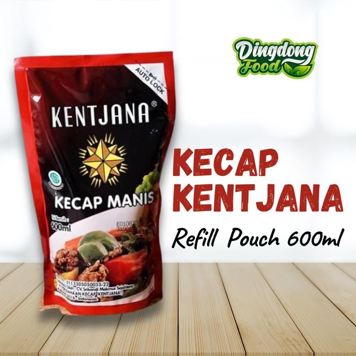 

New Kecap Kentjana Kecap Manis Cap Kencana Khas Kebumen Pouch 600 ml