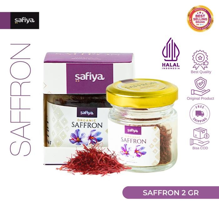 

New Safiya Bunga Saffron Asli 2 Gr Super Negin Grade A Premium
