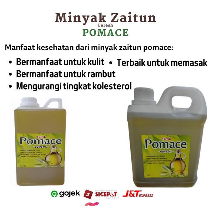 

New Curah Import Minyak Zaitun Pomace Kemasan 1 Liter ORI