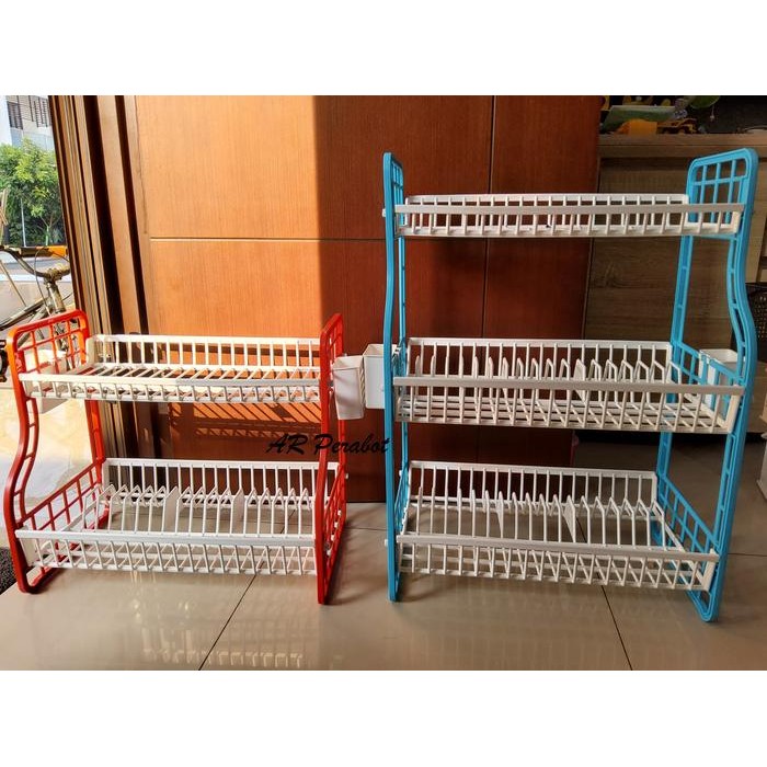 Rak Piring Serbaguna Master Plastik Lucky S Tingkat Susun 2 / 3