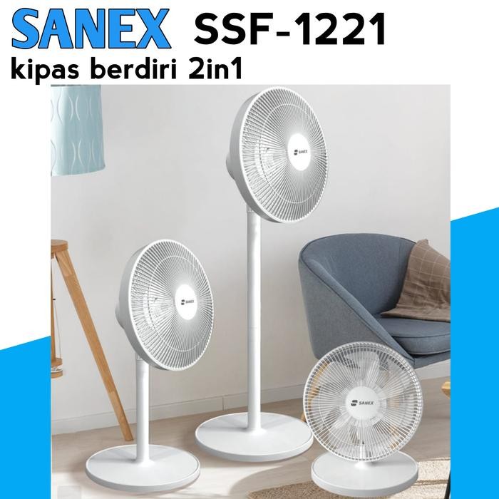SANEX SSF-1221 Kipas angin sanex berdiri 2in1/3in1.kipas angin 12inch