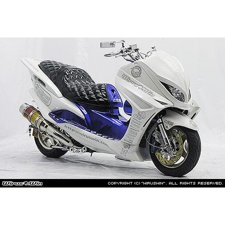 Set Body AERO YAMAHA MAJESTY125 YP125 Silky White WirusWin