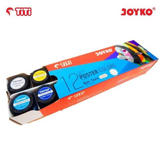TERBARU [ SET ] Cat Poster / Poster Colors 12 Warna Botol - Titi Joyko