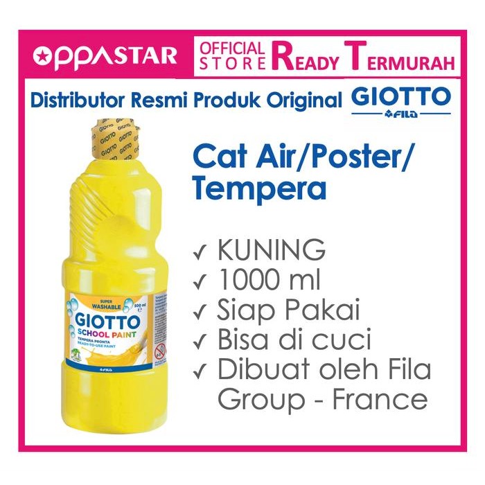 

Giotto School Paint 1000 ml Primary Yellow