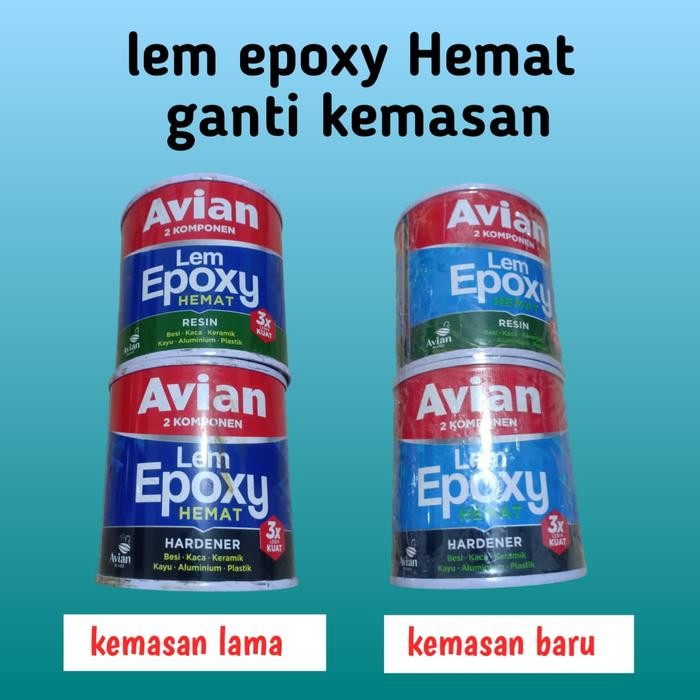 Ready Lem Epoxy Hemat Serbaguna 2 Komponen, Lem Epoxy Avian, Lem Serbaguna, Avian Lem Epoxy Hemat.