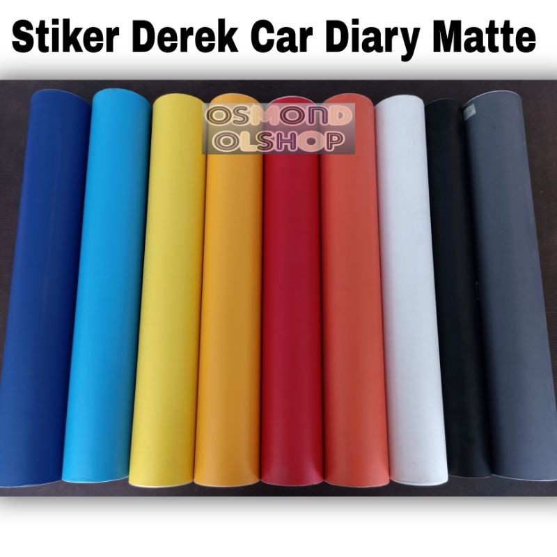 ASLI NEW Sticker Derek Car Diary Matte/Doff (Roll) 45cm X 15m READY STOCK