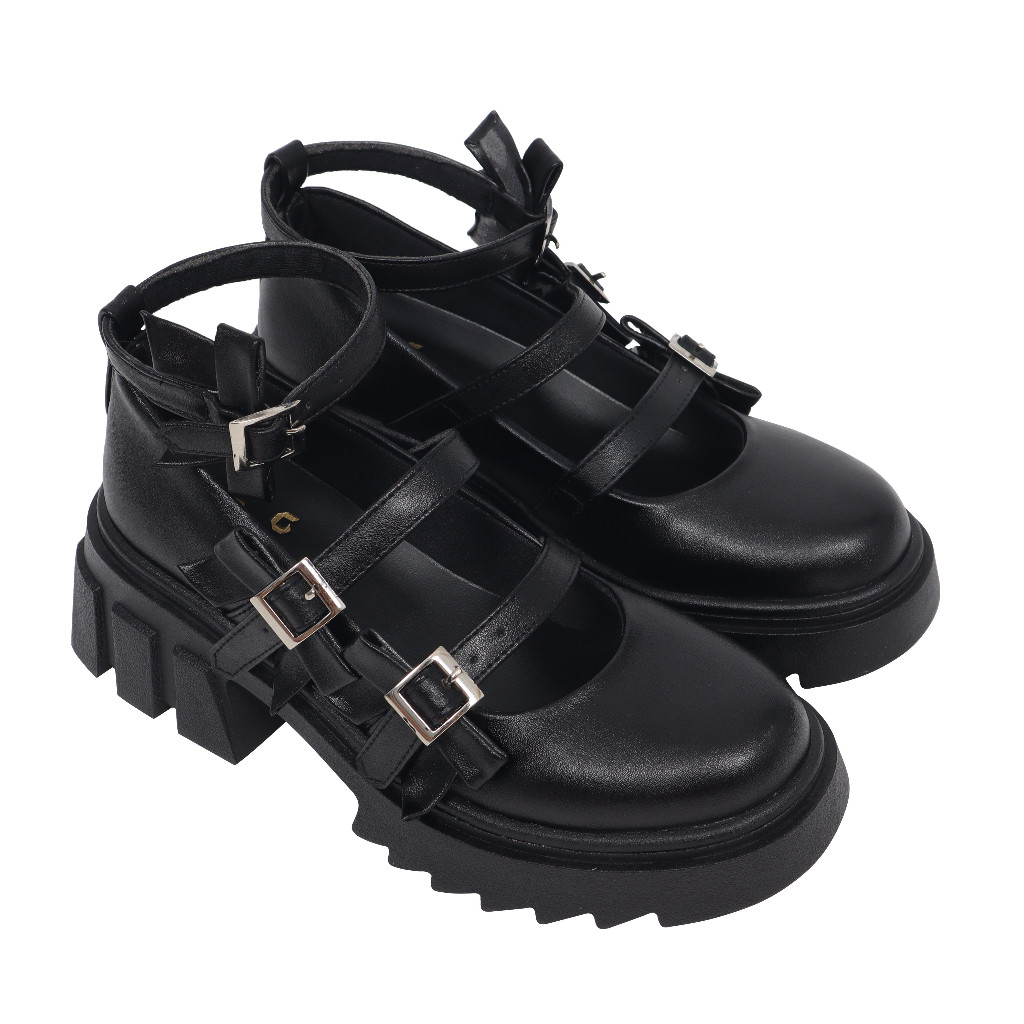 ELIRA Qila Black - Sepatu Boots Wanita