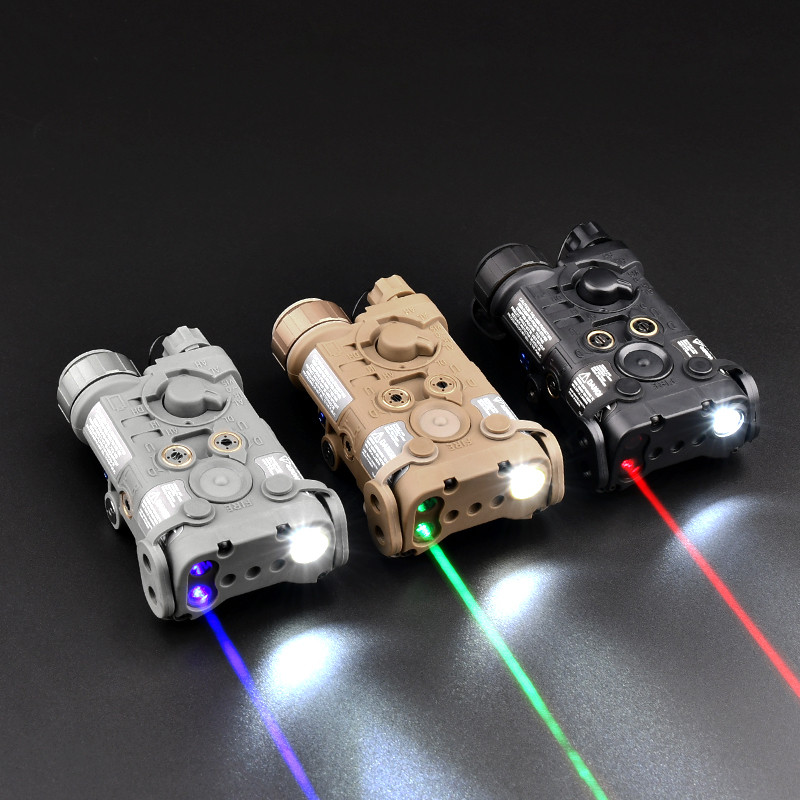 WADSN NGAL Red Green Blue IR Tactical Laser Nylon Flashlight LED Strobe Airsoft Scout Weapon Light 2