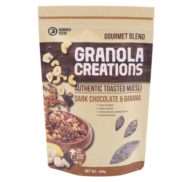 

GRANOLA CREATIONS DARK CHO&BANANA 400G