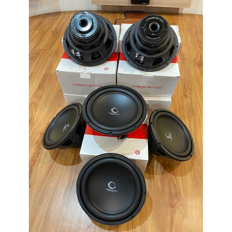 SUBWOOFER CRESCENDO REVOLUTION 110 NEW SERIES 10 INCH SUBWOOFER