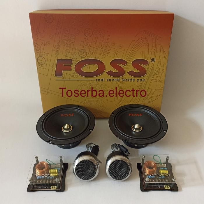 Speaker split 2way 6,5 inch Rhodium Foss Genetic FS3 6,5in audio mobil