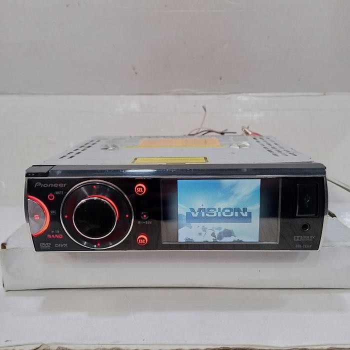 head unit single din pioneer dvh 755av