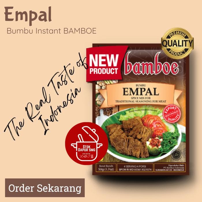

Silahkan Order] Bumbu Masak Instan BAMBOE Indonesia Export Quality EMPAL 72gr