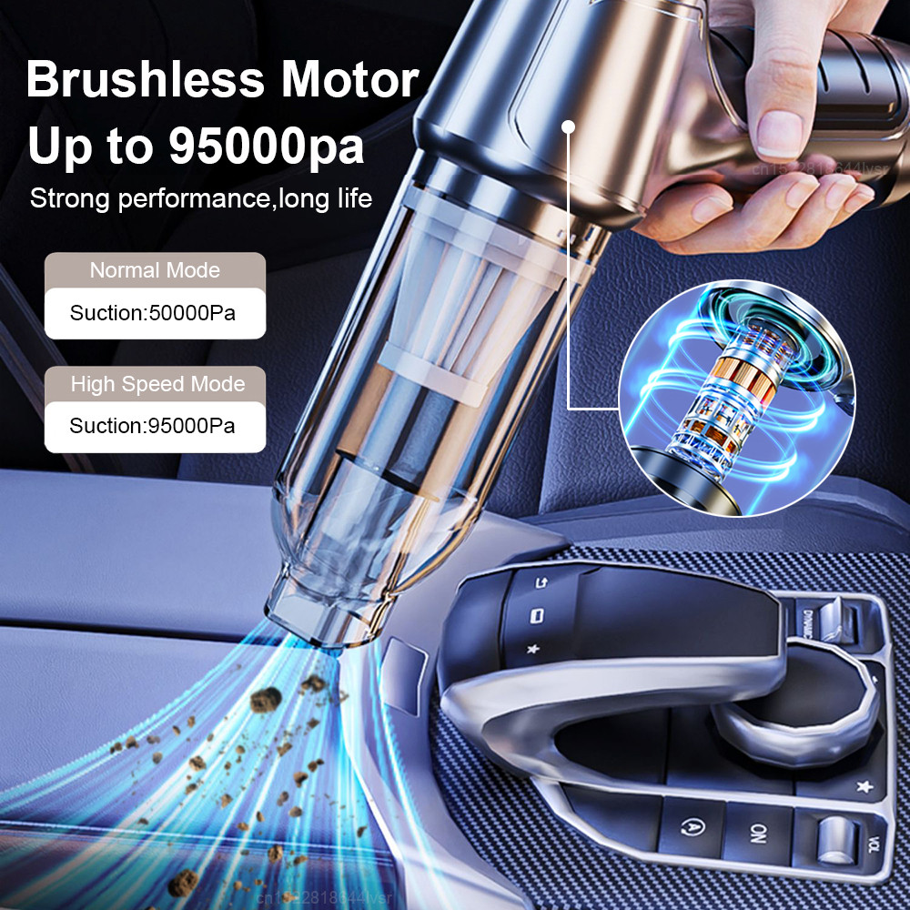 Car Vacuum Cleaner Powerful Wireless car vacuum cleaner 95000PA Strong Suction Handheld Wireless Veh