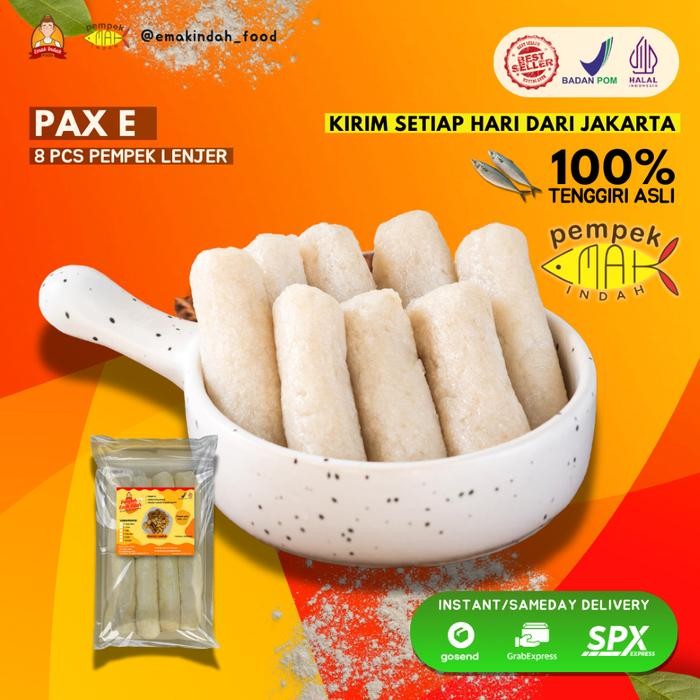 

BARANG TERLARIS PEMPEK EMAK INDAH - PEMPEK MPENAK PALEMBANG ASLI IKAN TENGGIRI - Paket 1 Pax