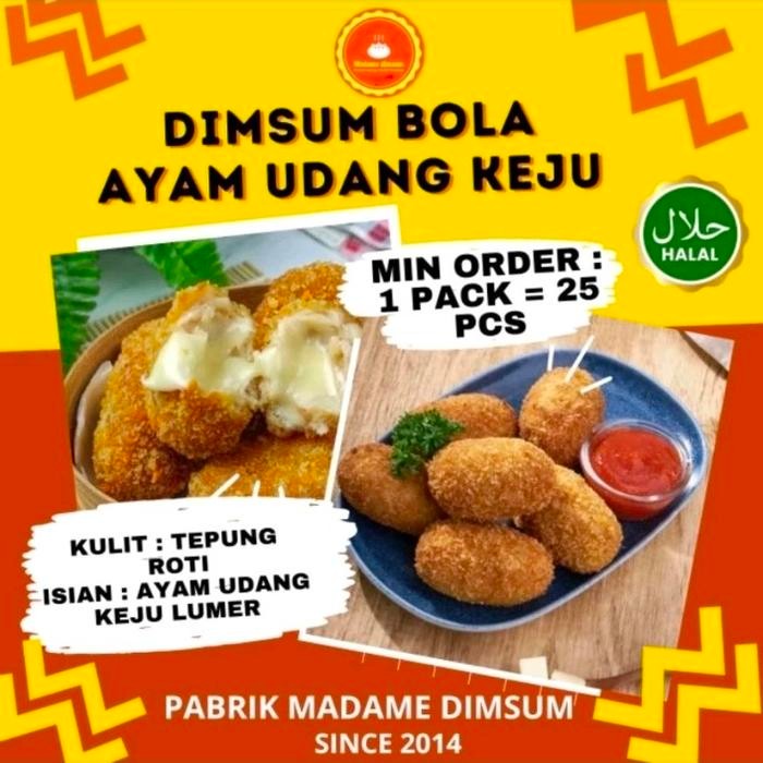 

BARANG TERLARIS BOLA UDANG KEJU isi ayam udang KEJU MELTED.. (Perpack = isi 25 pcs) CCK DIGORENG..