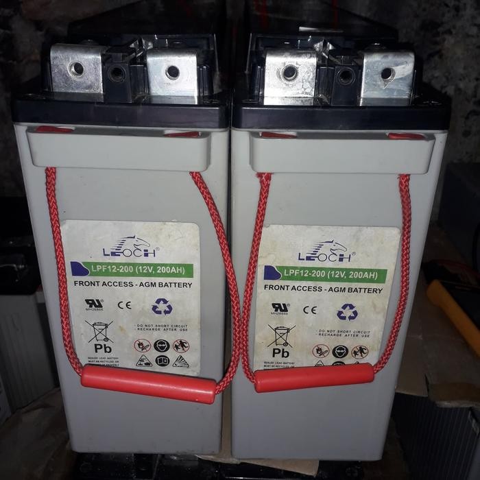 battery aki baterai leock 200 ah