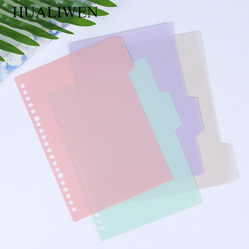 

4Pcs/Set B5 A5 A6 Binder Index Dividers Index Page For Loose-Leaf Notebook Scrapbook Stationery