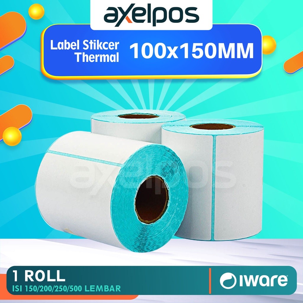 

LABEL BARE 100 X 150 mm KERTAS STICKER DIRECT 100x150 mm Isi 150/200/250 Pcs