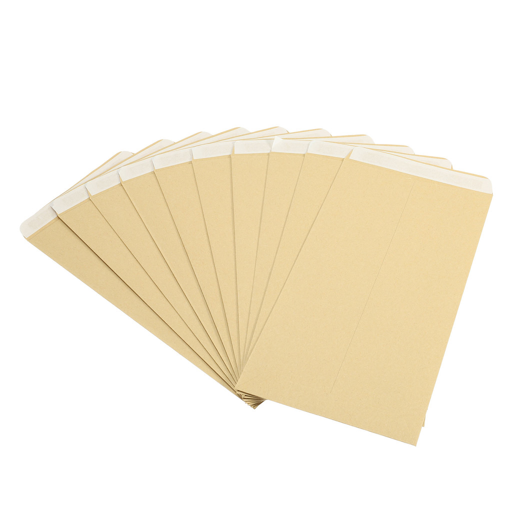 

25/50Pcs Blank Envelopes File Bag Self-Adhesive Business Catalog Mailing Small Items Stamp Storage