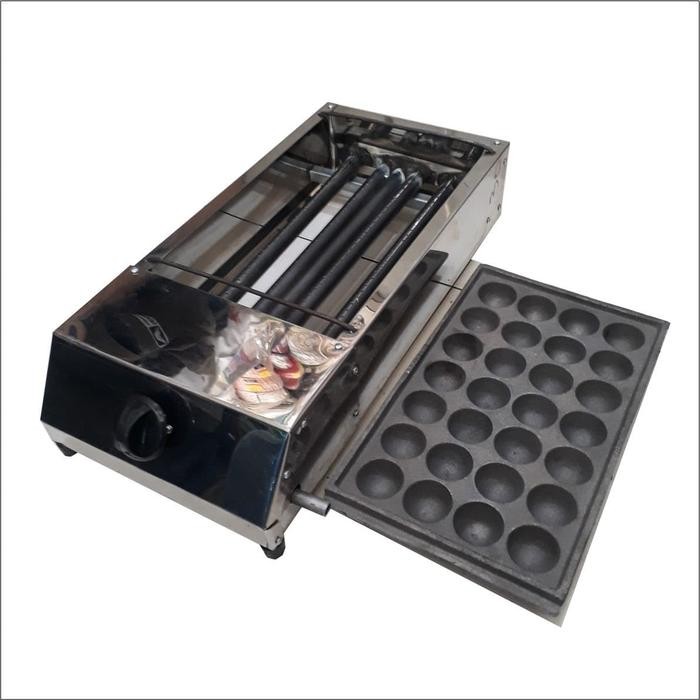 kompor gas takoyaki 1 tungku + cetakan 28L