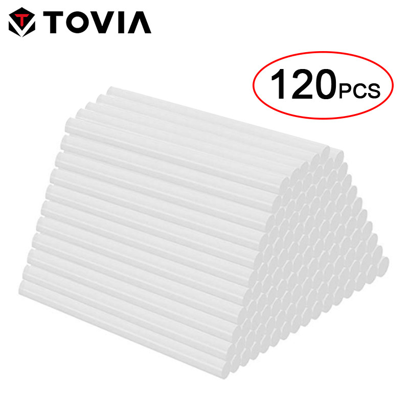 

T Tovia 60Pcs/120Pcs Hot Melt Glue Sticks 7Mm Hot Glue Sticks Rod For Craft Album Repair Tools Hot