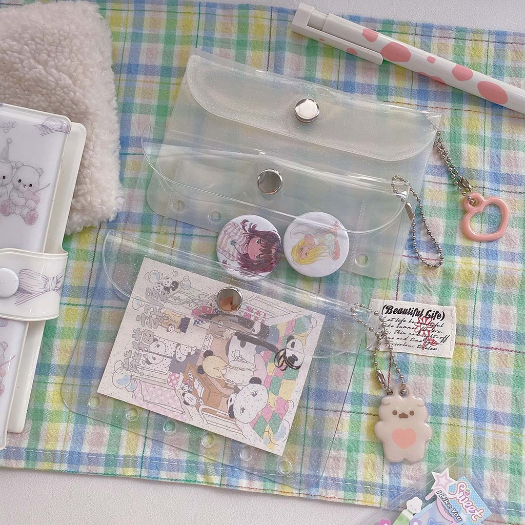 

Binder Pockets A7 Binder Folders For Notebook Binder Transparent Document Filing Bags Notebook