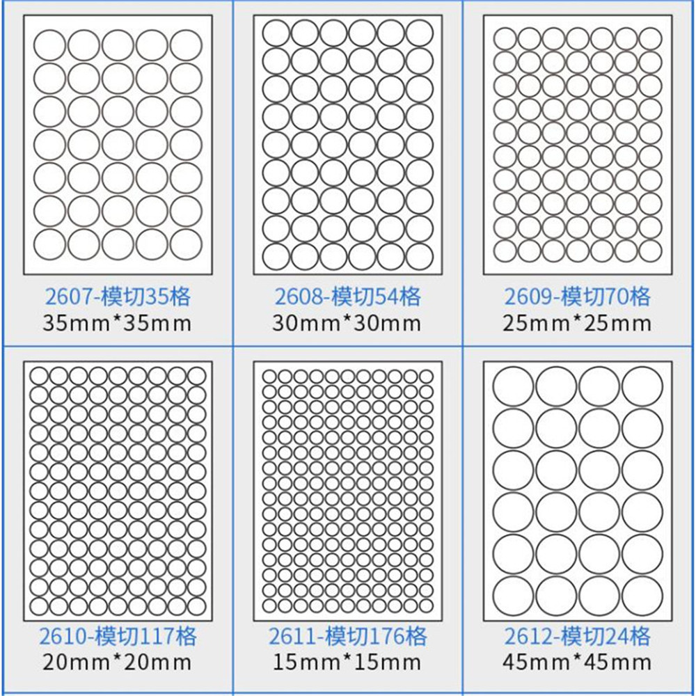 

Matte A4 Round Sticker Label,Printable Kraft Self Adhesive Labels A4,White Round Labels For Laser