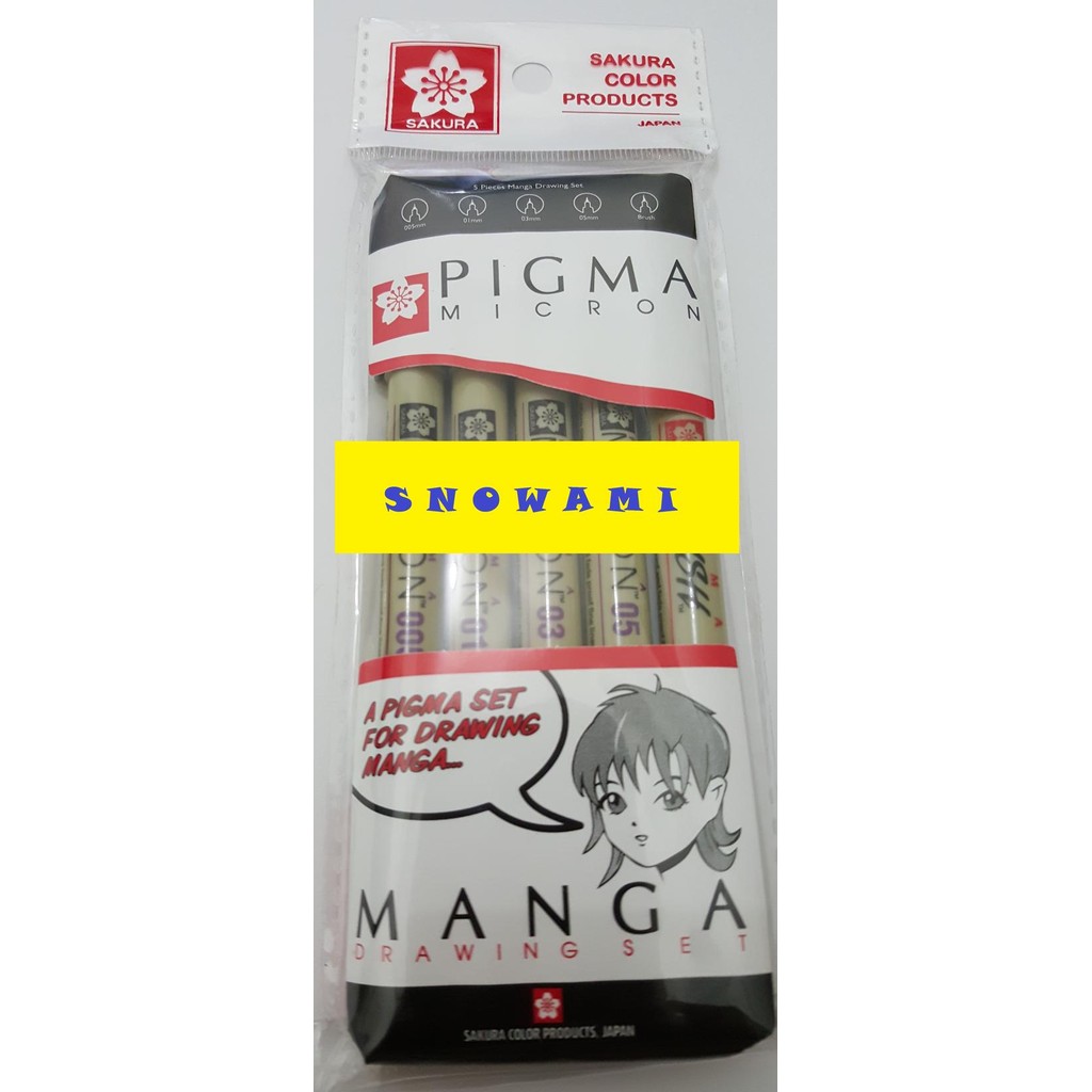 

Sakura Micron Pack (Drawing Pen And Brush) #Gratisongkir