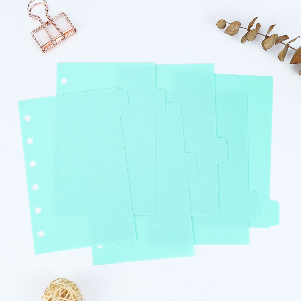

A7 Paper Index Divider 6 Holes For Binder Planner Notebook Stationery Notebook Paper Divider