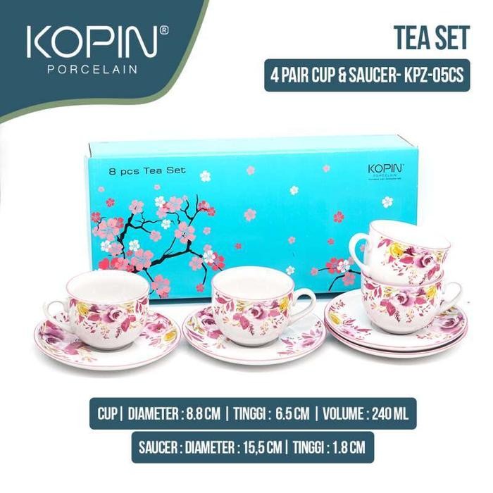 CANGKIR TEH / CANGKIR KOPIN FORCLAIN MOTIV