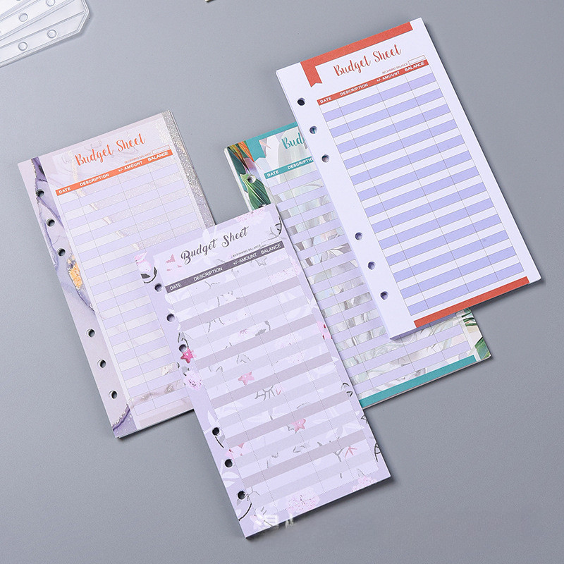 

A6 Binder Budget Planner Organizer 6 Ring Binder Marble Envelopes Pockets And 12 Pieces Expense