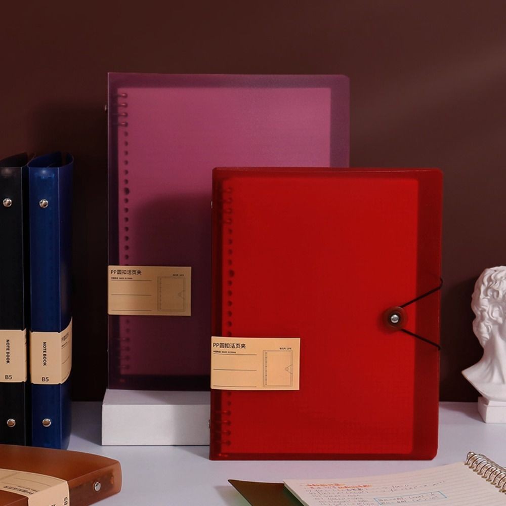 

Inner Cover A5/B5/A4 Binder Cover Notebook Binder Diy Binder Loose Leaf Notebook Shell 8 Hole
