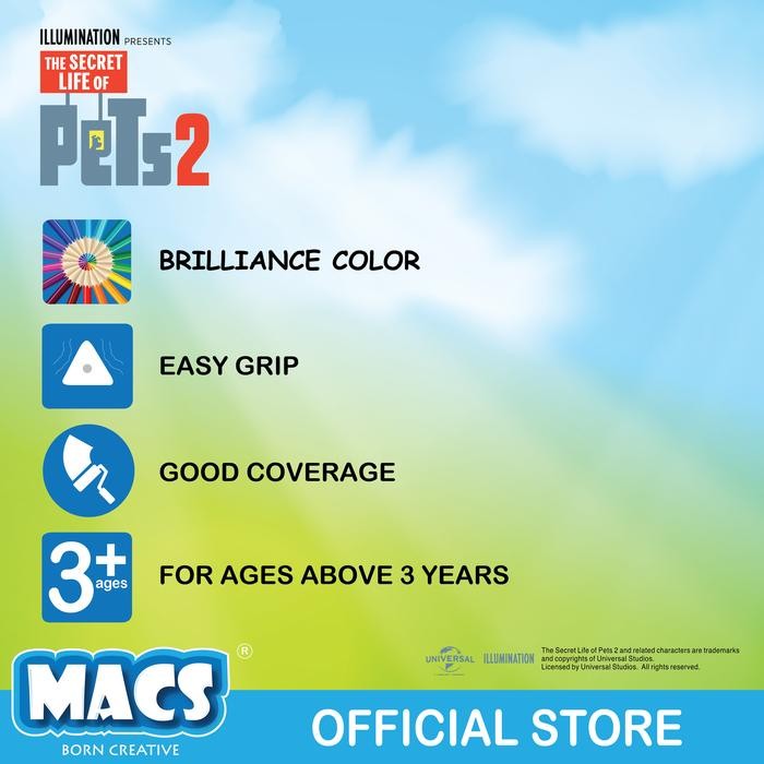 

Pensil Warna Segitiga Secret Life Of Pets 24 Colors Buy 1 Get 1 Free #Gratisongkir