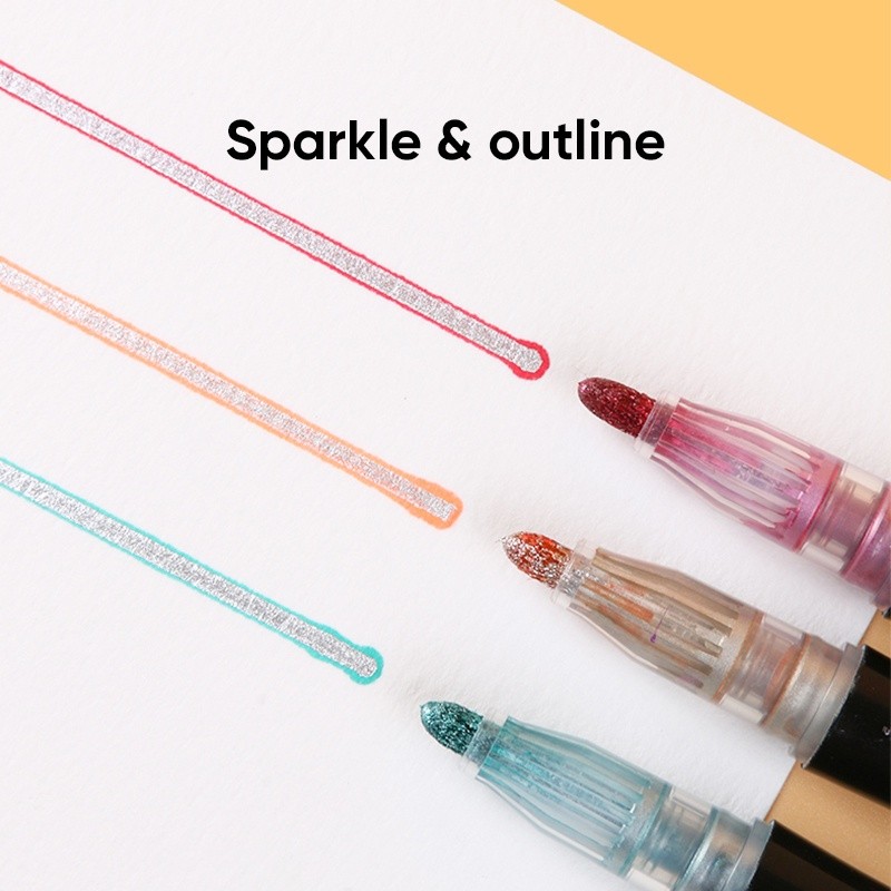 

Giorgione Shiny Marker Pen Spidol Garis Besar Garis Ganda G-OL